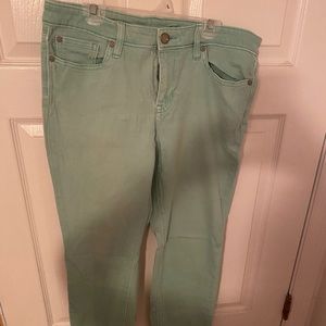 Mint Colored Gap Jeans size 10